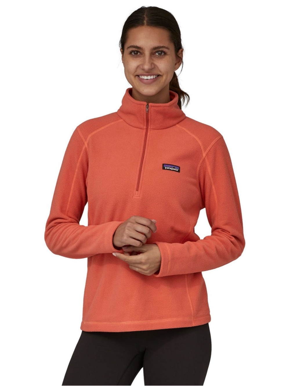 Patagonia Women's Micro Fleece D 1/4
Zip  Color Quartz Coral Size M